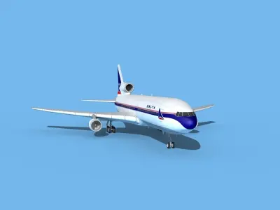 Lockheed L-1011 TriStar Delta 3D model