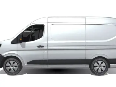 Renault Master 2024  High Quality Commercial Van 3D model