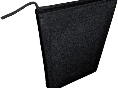 Notebook High Poly leather book 3D model