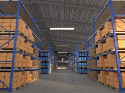 warehouse 3D model purchase