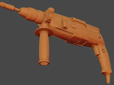 Bosch GBH Rotary Hammer RAW Scan 3D model