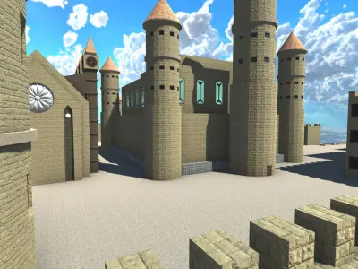 Medieval Castle Free 3D model