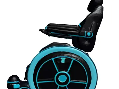 Futuristic Electric Wheelchair 3D Model 3D model