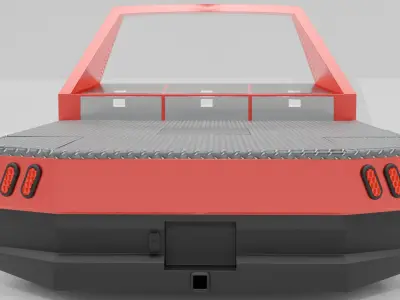 FLATBED FOR TRUCK CUSTOM  3D model