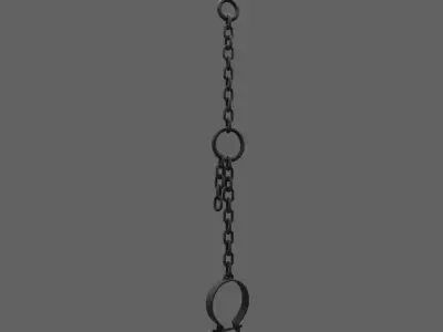 Prison chain Free low-poly 3D model