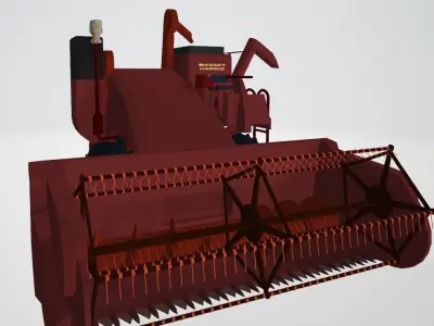 Massey Harris Combine Harvester 3D model