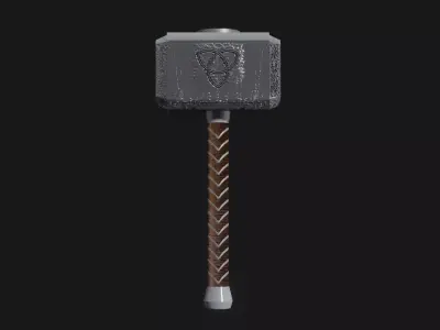Mjolnir thor hammer 3D model purchase
