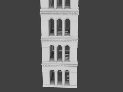 tower three arches 3D model