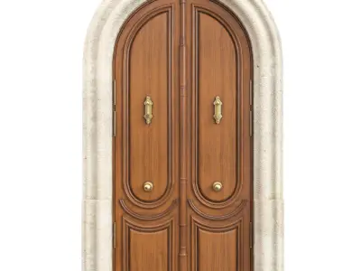  Entrance classic door 129 3D model