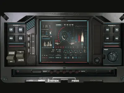 control panel 3D model 3