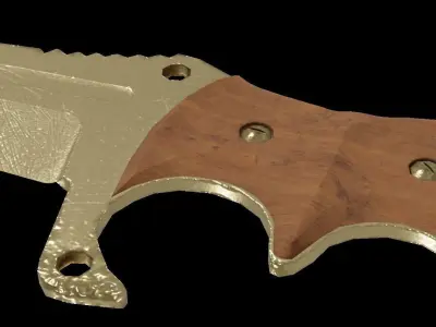 hunting knife Free low-poly 3D model order