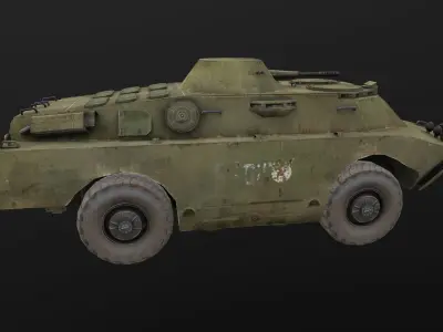BRDM-2 Low-poly 3D model