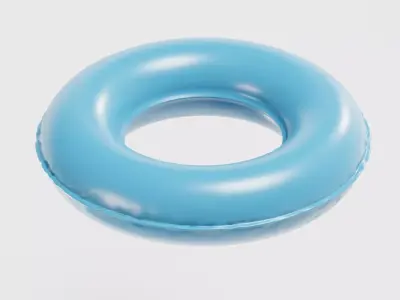 Swimming Tube  Low-poly 3D model