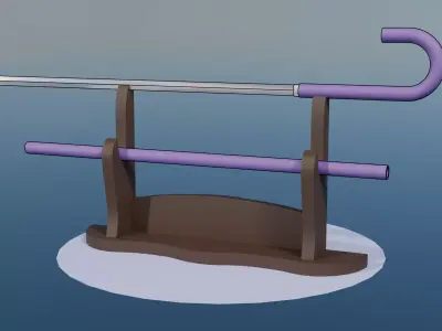 One Piece Katana Soul Solid Low-poly 3D model