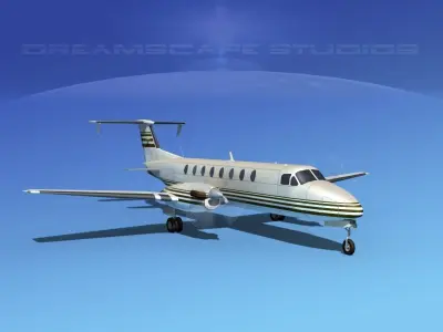 Beechcraft 1900C V19 3D model