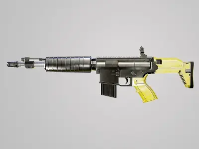 HK 416 Assault Rifle 3D model