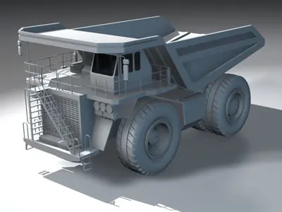 Mine dumper truck 3D model