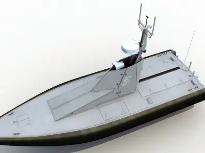 Homeland Security Unmanned Patrol Boat 3D model
