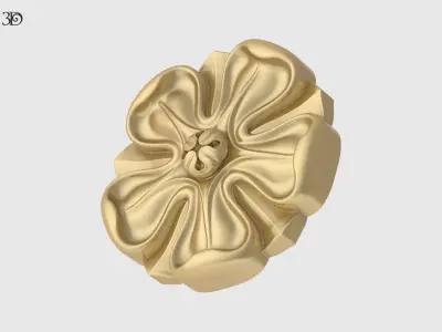 Carved Rosette 3D print model