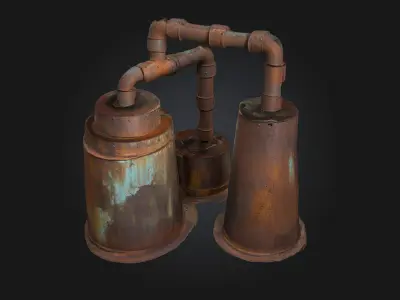 Rustic Distillers  Old-World Charm for Craft Spirits and Alchemy 3D model