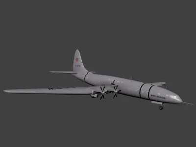 Bristol Type 167 Brabazon Free low-poly 3D model