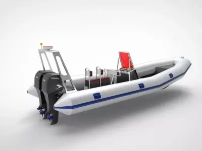 Support boat 3D model by maryamarrumi