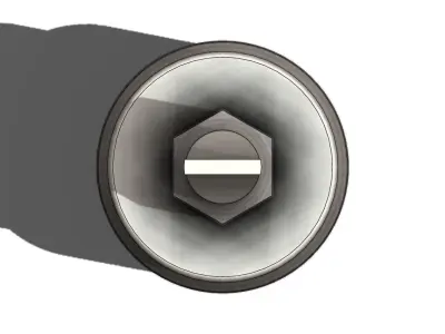 Short Socket Screwdriver Soquete Curto de Fenda 3D model