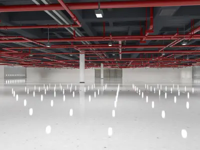 Exhibition Hall 16 interior 3D model