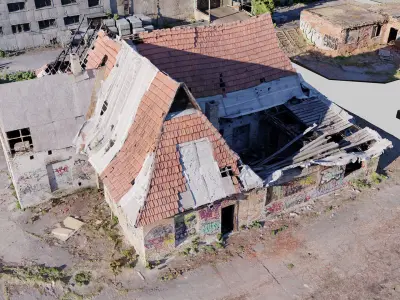 Abandoned-Soviet-Base-Kitbash 3D model