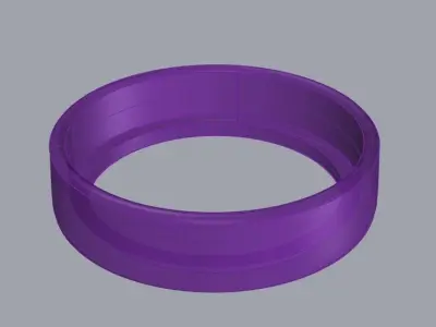 Round shape flush settings for cabochon stones set of 10 sizes  3D print model