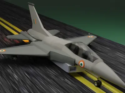 Indian Fighter Jet  Free low-poly 3D model