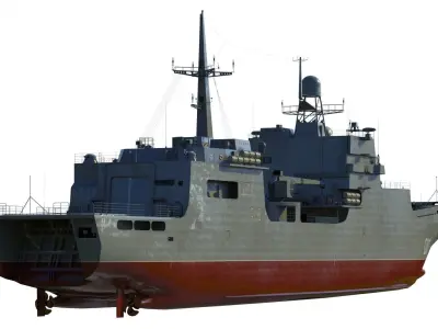 Ivan Gren Landing Ship bdk 11711 3D model purchase
