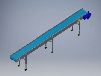 Industrial Conveyors and Chains 3D model