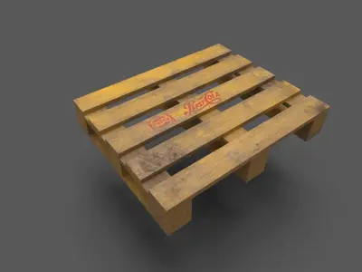 Wood Pallet Pack - Game Ready Low-poly 3D model