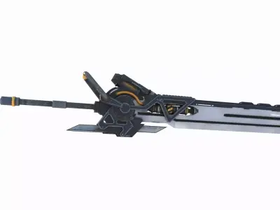 Sci-Fi Cold Weapon Jet Blade 3D model