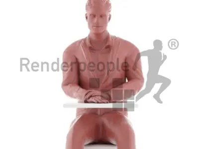 Brandon Animated 002 Sitting