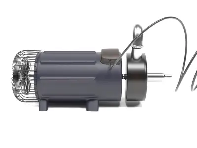 Water motor 3D model