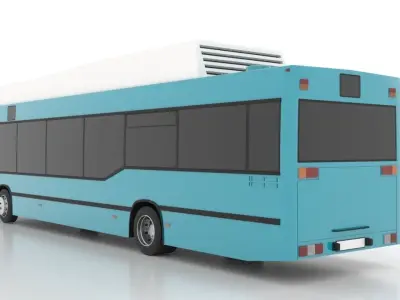 Mercedes-Benz O405N2U Hybrid Low Low-poly 3D model