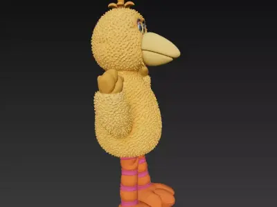 BARRIO SESAMO Big Bird Free 3D print model