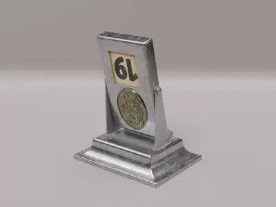 Vintage Mechanical Perpetual desktop Flip 3D model