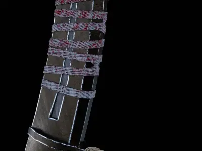 Loaded Axe Low-poly 3D model