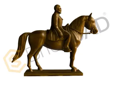 Statue of King Albert 3D Model High Detail 3D model
