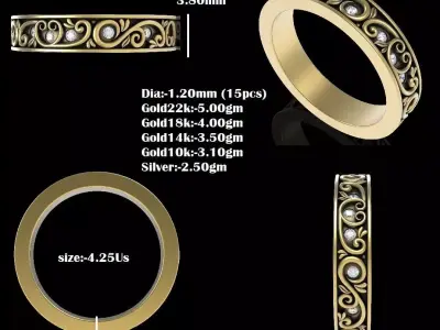 Designing Band Ring 3D print model