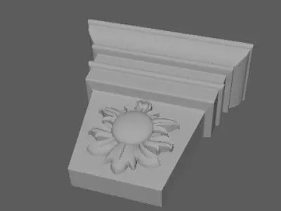 pilaster sculpture 3D model