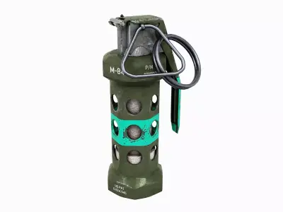 M84 Stun Grenade Low-poly 3D model order