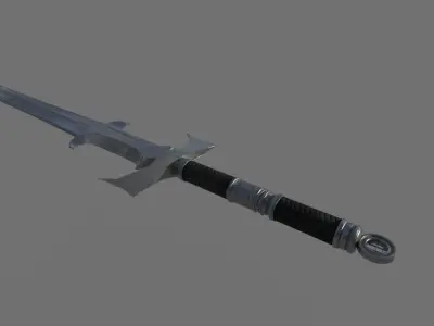 Low Poly Sword - Game Ready asset Low-poly 3D model