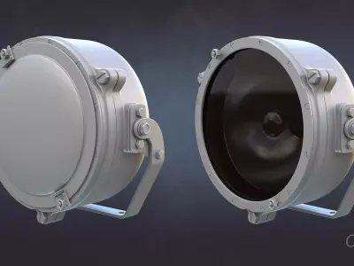 Soviet Military Lights High-Poly Collection 3D model