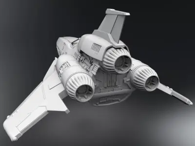 Colonial Viper MKIII Scale model 3D print model