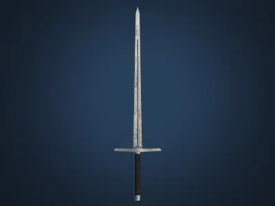Medieval Sword PBR 3D model