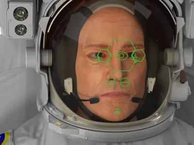 NASA Astronaut Extravehicular Mobility Suit Rigged 3D model